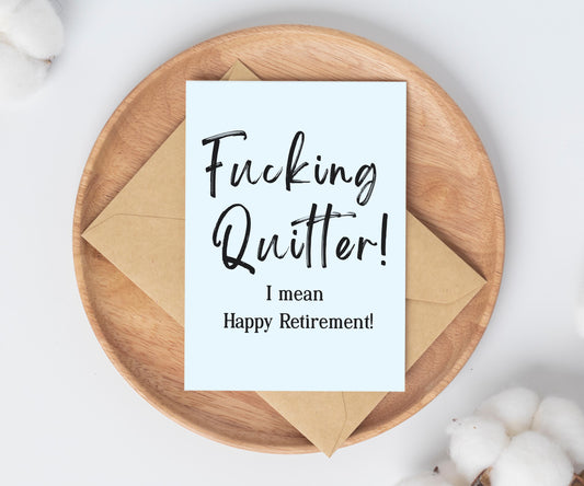 Funny Retirement Card / retirement gift / retirement party card
