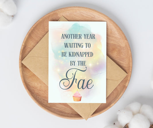 Bookish Fae Birthday Card / Acotar birthday Card / card for reader / bookmark gift set / book lover