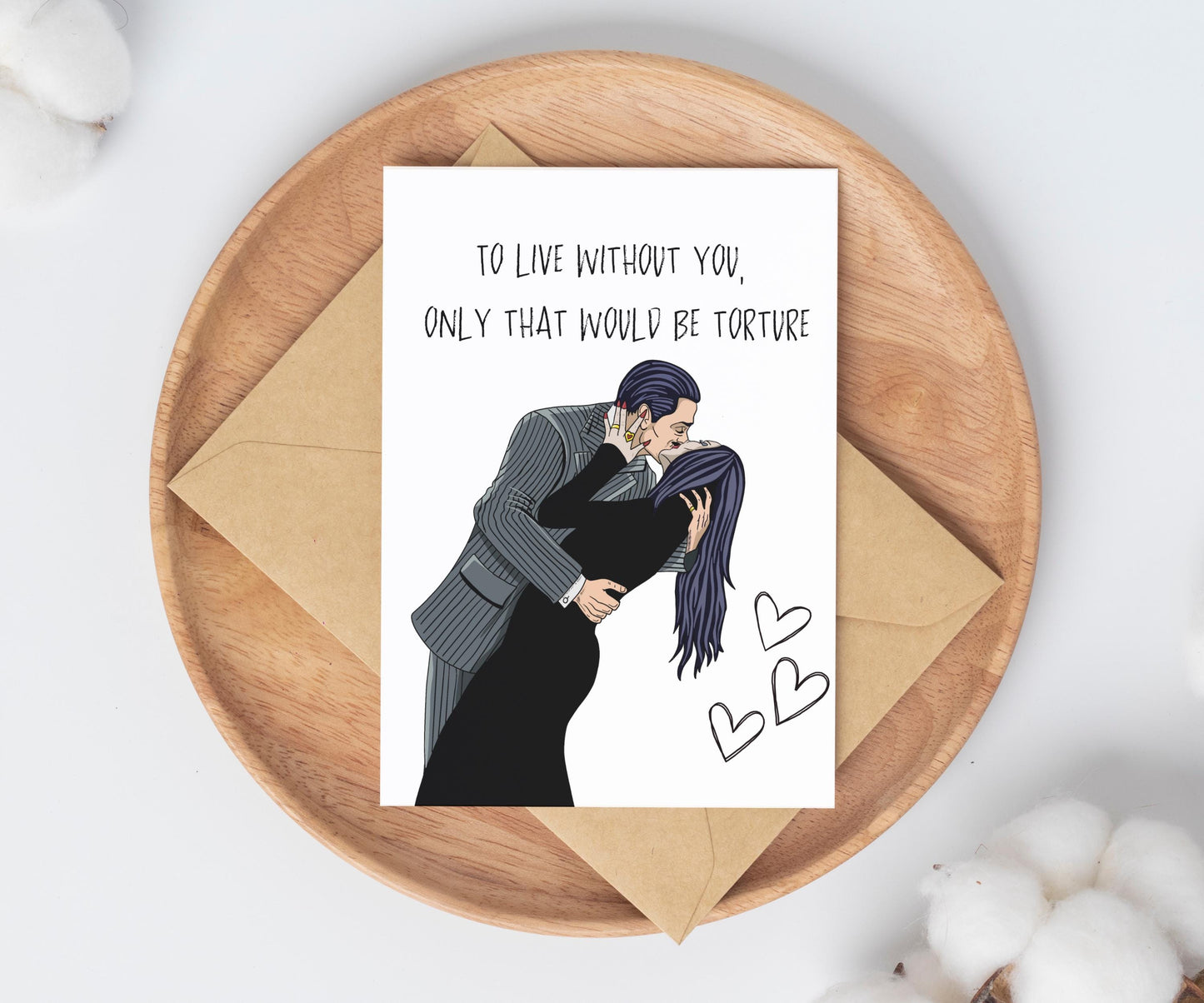 Funny Anniversary Card / spooky card / halloween anniversary card for husband / card for wife / anniversary gifts / Birthday card for wife