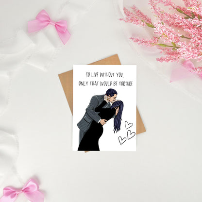 Funny Anniversary Card / spooky card / halloween anniversary card for husband / card for wife / anniversary gifts / Birthday card for wife