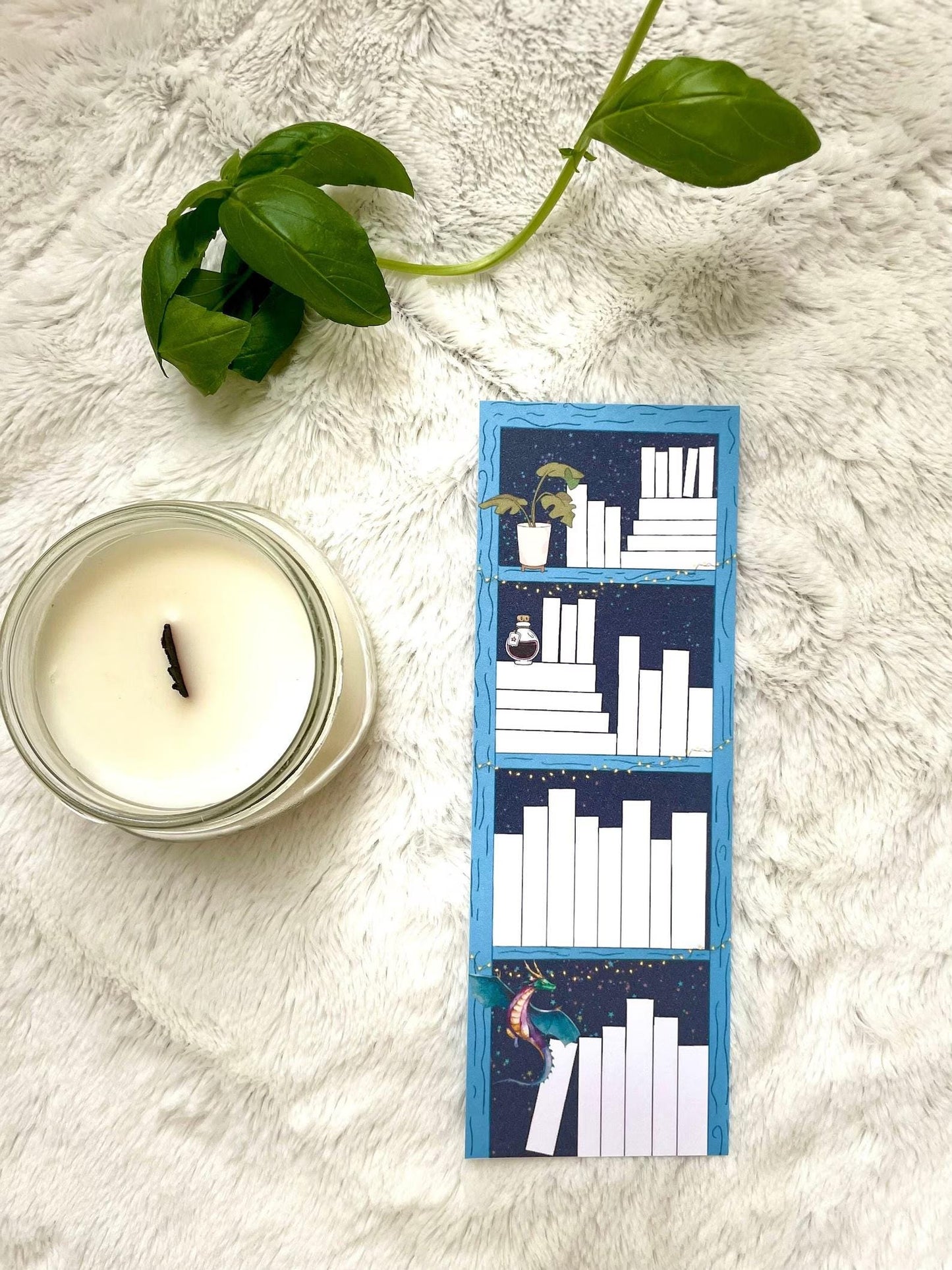 Bookshelf Tracker Bookmark, Reading List Bookmark, stocking stuffer, gift for book lover