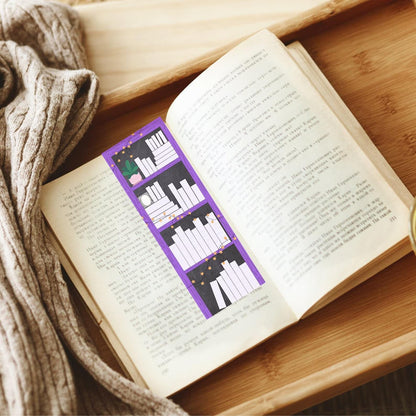 Bookshelf Tracker Bookmark, Reading List Bookmark, stocking stuffer, gift for book lover