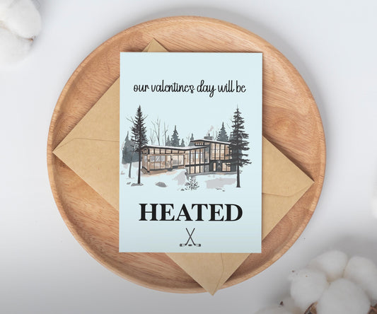 Hockey Valentine's Card / romantic vday card / anniversary gift /