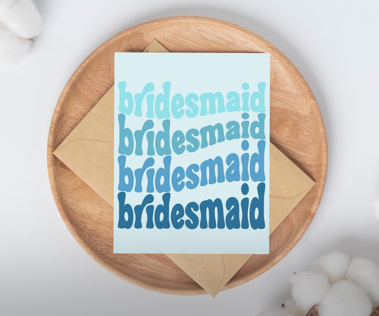Retro Bridesmaid Proposal Card/ Coquette cute card / bridesmaid MOH gift