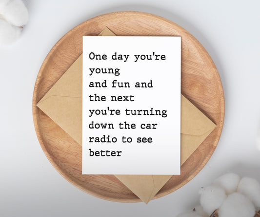 Funny Getting Older Birthday Card / for husband or wife / spouse vday card / girlfriend boyfriend card / Valentine's Day card / birthday