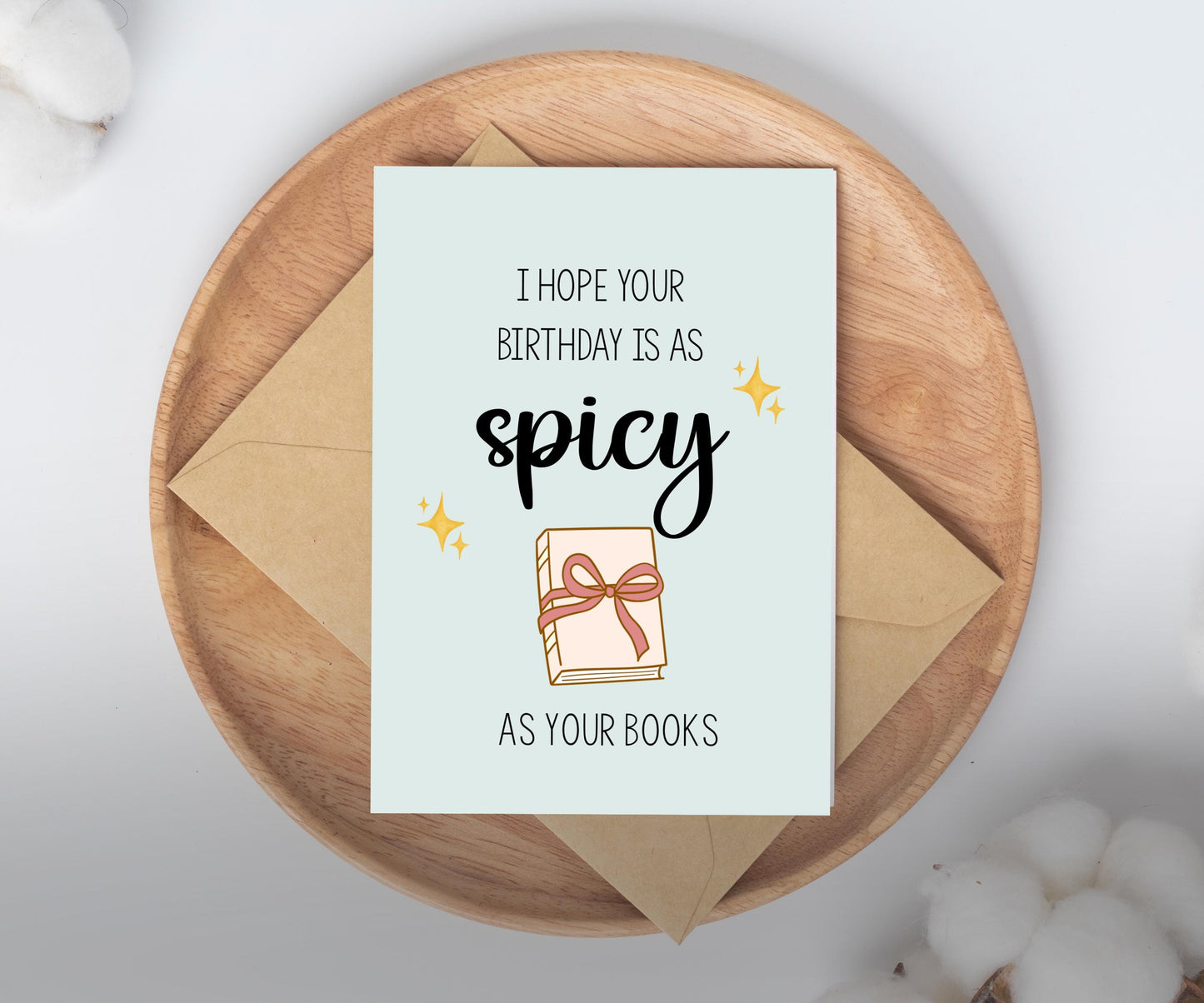 Book Lover Birthday Card / reading bday card / spicy smut book / reader gift /