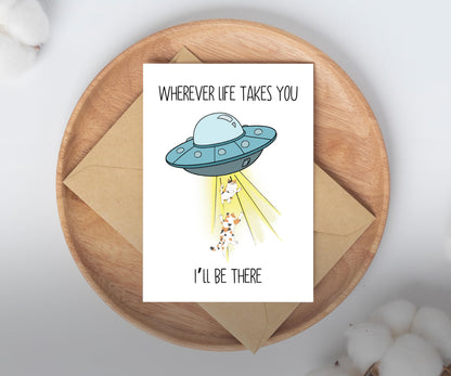 Funny UFO Cats Card/Valentine/Anniversary/Birthday/Card/For Her/For Him/Husband/Wife/Boyfriend/Girlfriend/Friend/Love/Lover/Gift