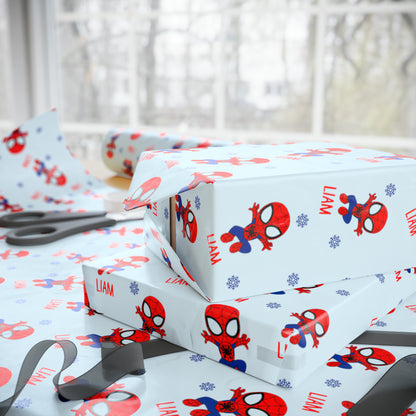 Custom Spidey Wrapping Paper