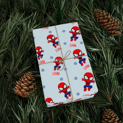 Custom Spidey Wrapping Paper