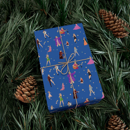 Eras Outfits Wrapping Paper (Blue)