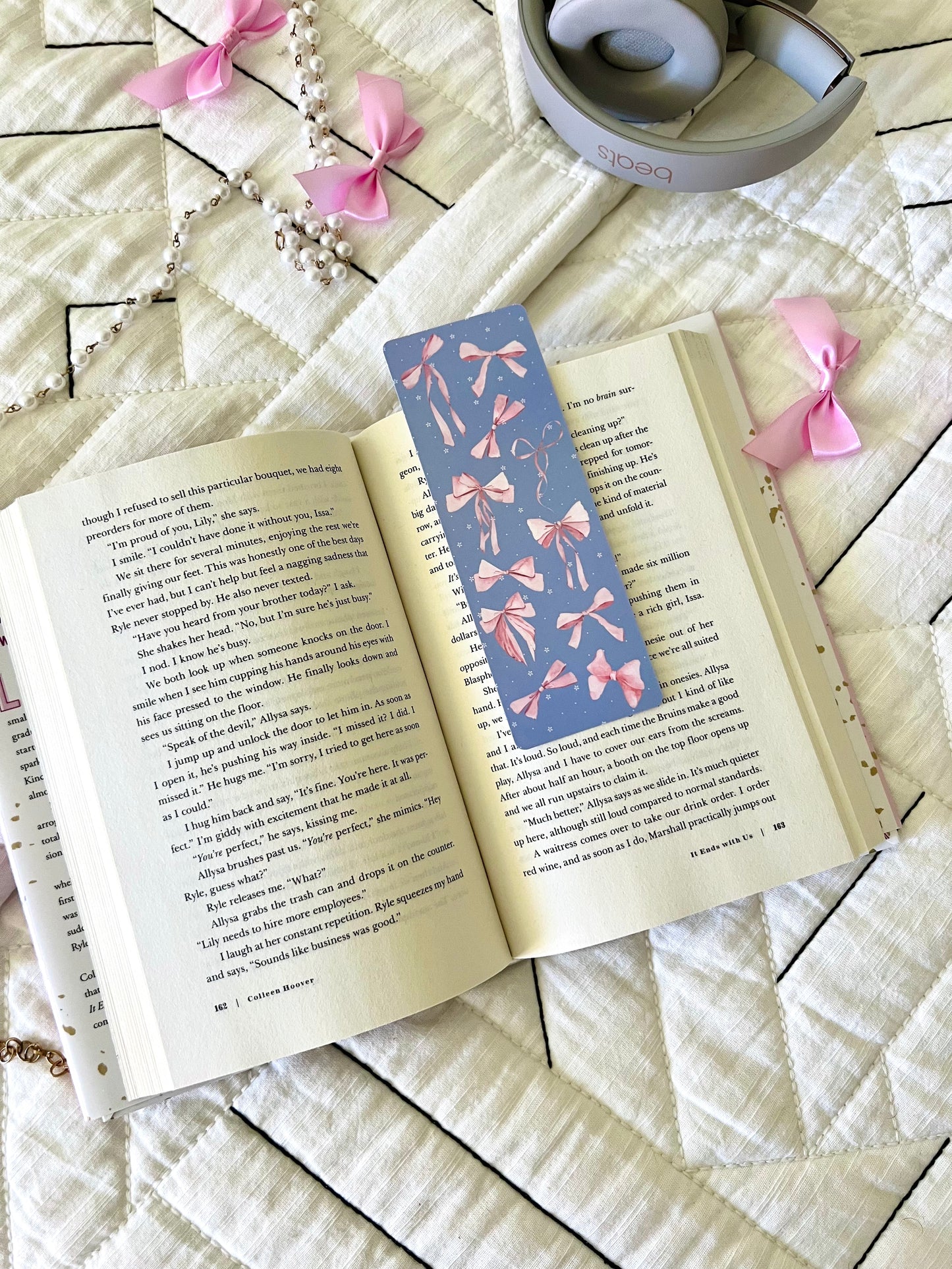 Pink Bows Bookmark