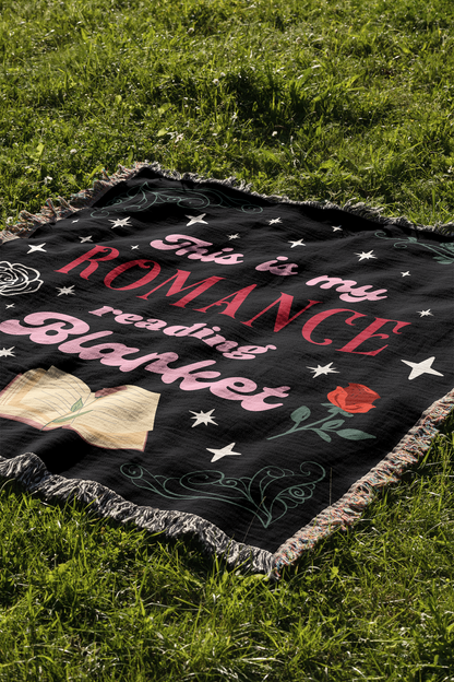 Romance Reader Woven Throw Blanket