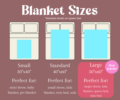 Custom Bluey Minky Throw Blanket (Pink)