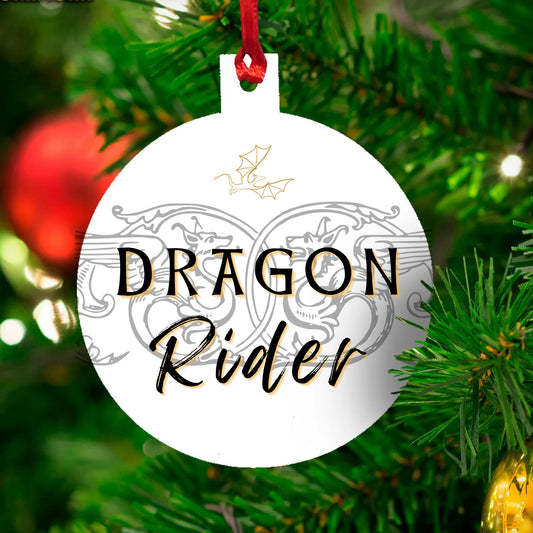Bookish Dragon Rider Ornament